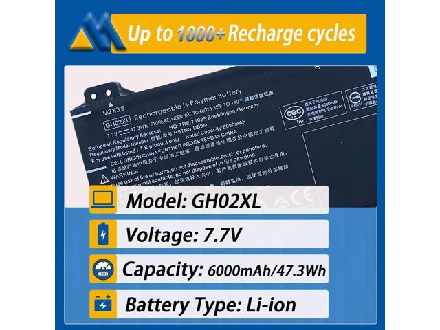 GH02XL HP Laptop Battery Replacement for HP Chromebook 11A G8 11 G8 14 G6 Chromebook X360 11 G3 NA0010nr NA0010DS NA0010CASeries GHO2XL L75783-005...
