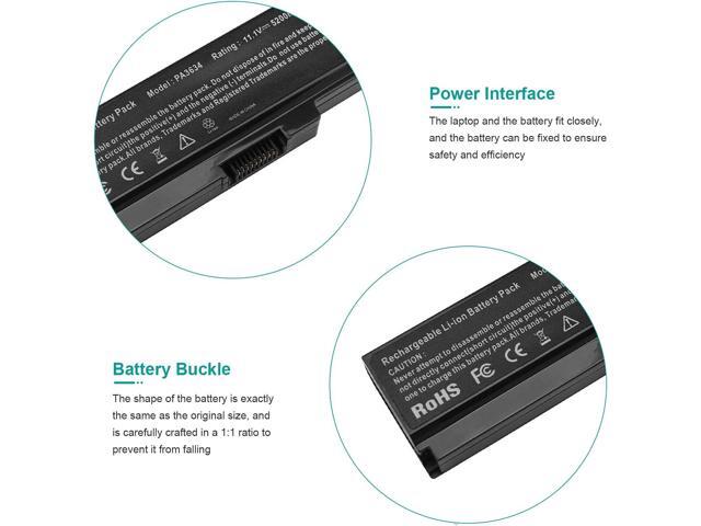 Futurebatt Laptop Battery fit Toshiba Satellite A665 C655 L645 L645D L650 L650D L655 L655D L670 L675 M300 M301 M305 M505 U405 Series, p/n PABAS228...