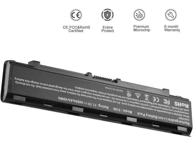 Futurebatt 49Wh PA5109U-1BRS Battery for Toshiba Satellite C40 C45 C50D C50T C55 C55T C55DT C805 C855 C855D L855 L875 P855 P875 S855 S875 S75...
