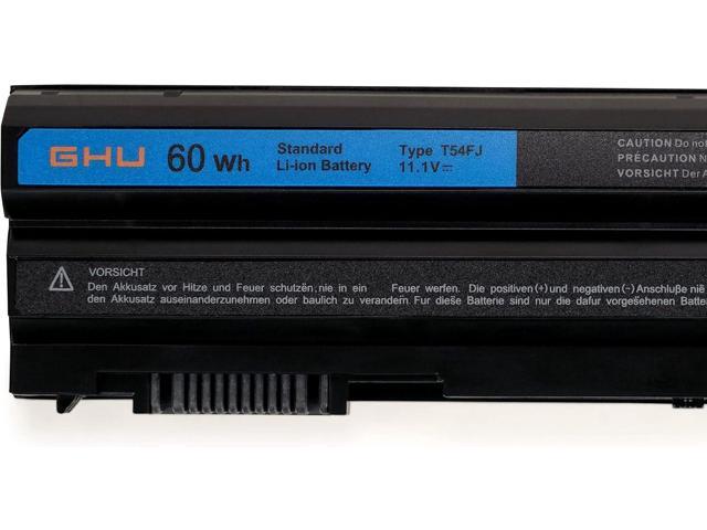GHU New Battery 60 WHR T54F3 T54FJ N3X1D Compatible with Dell Latitude E5420 E5430 E5520 E5530 E6420 E6430 E6520 E6530 71R31 312-1163 M5Y0X HCJWT...