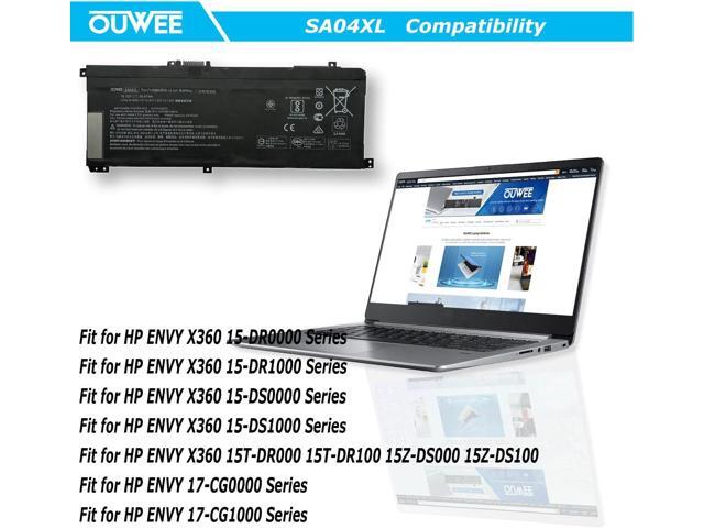 OUWEE SA04XL Laptop Battery Compatible with HP Envy X360 15-DR 15-DR0010TX Series Notebook HSTNN-OB1F HSTNN-OB1G HSTNN-UB7U L43248-541 L43248-AC1...