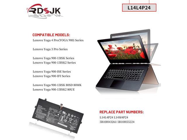 L14L4P24 L14M4P24 Laptop Battery for Lenovo Yoga 900 900-13ISK 900-131SK 900-13ISK2 900-IFI 900-ISE Yoga 3 Pro 4Pro 4 Pro 900 900-13ISK 80MK 80SD...