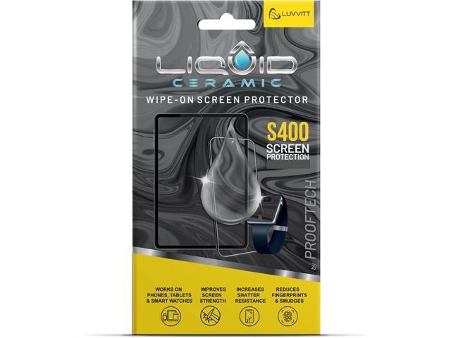 LIQUID CERAMIC Glass Screen Protector With $400 Coverage Scratch and Shatter Resistant Wipe On Nano Protection for All Phones Tablets and Smart...