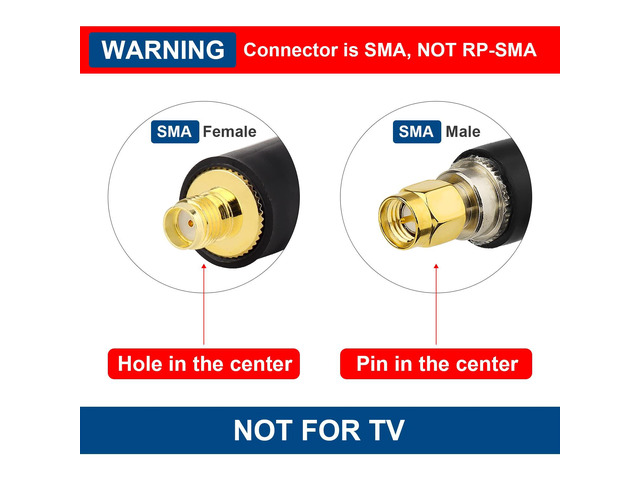 XRDS -RF SMA Cable, SMA Male to SMA Female Low Loss SMA Extension Cable KMR400 SMA Coax Cable for 3G 4G LTE, 5G Modems/Routers, Ham, ADS-B, SDR...