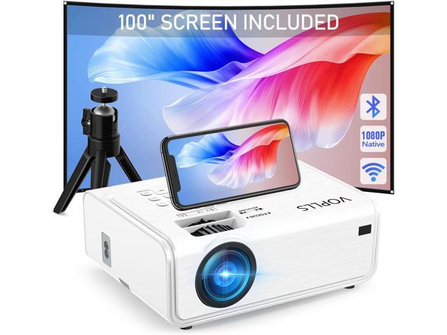 Projector with WiFi and Bluetooth, 2023 Upgraded VOPLLS 5G Native 1080P Projector, 450 ANSI Outdoor Projector 4K Support, ±50°/4P/4D Keystone, 50%. photo