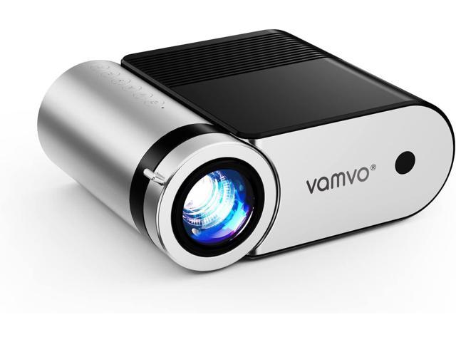 Mini Projector, Vamvo Portable Projector Support 1080P 200' Mini HD Movie Projector, Outdoor Projector with Stylish streamlined Design, Compatible. photo