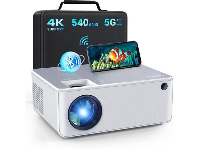FANGOR 5G WiFi Bluetooth Projector - 540 ANSI Native 1080P HD Outdoor Movie Projector 4K Support, Portable Home Theater Video Projector with Zoom &. photo