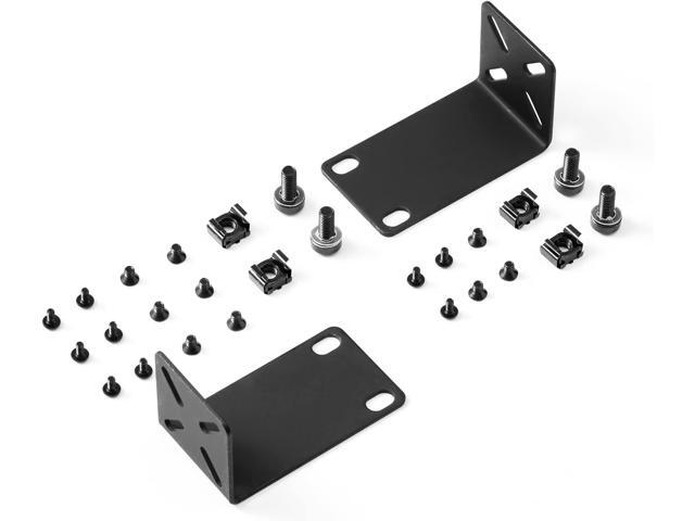 MokerLink Rack Mount Kit for 12.6 inch Switches, Adjustable Hole Distance 14-30mm, Mount a 12.6 Wide to a 19 Equipment Rack, Compatible for...