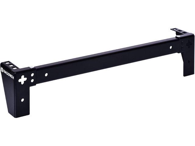 RackPath 1U Vertical Wall Mount Rack - Heavy Duty 125lbs Capacity Vertical Mounting Bracket