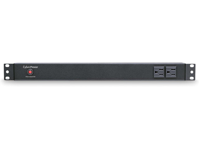 CyberPower PDU15B2F8R Basic PDU, 100-125V, 15A (Derated to 12A), 10 Outlets, 1U Rackmount, Welcome to consult