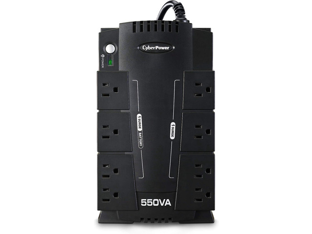 CyberPower CP550SLG Standby UPS System, 550VA/330W, 8 Outlets, Compact, Welcome to consult