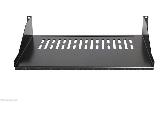 RAISING ELECTRONICS 2 Pack-19inch Vented Steel 2U Relay Rack Mount Cantilever Network Shelf 12inch Deep, Welcome to consult