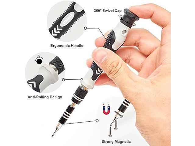 STREBITO Precision Screwdriver Set 124-Piece Electronics Tool Kit with 101 Bits Magnetic Screwdriver Set for Computer, Laptop, Cell Phone, PC,...