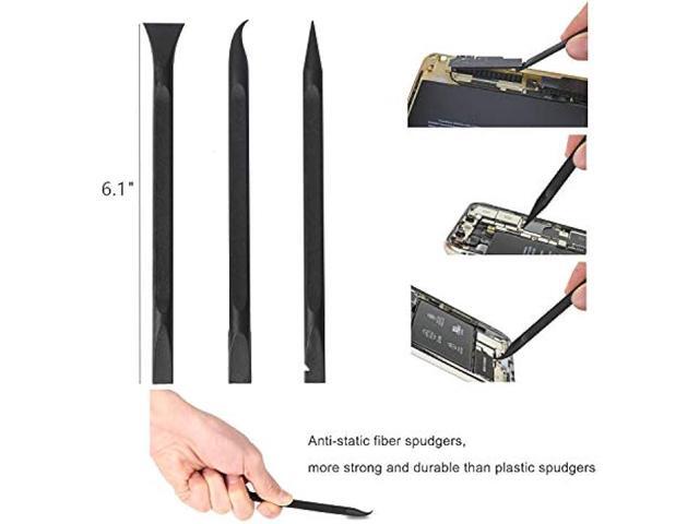 Kaisi Professional Electronics Opening Pry Tool Repair Kit with Metal Spudger Non-Abrasive Nylon Spudgers and Anti-Static Tweezers for Cellphone...