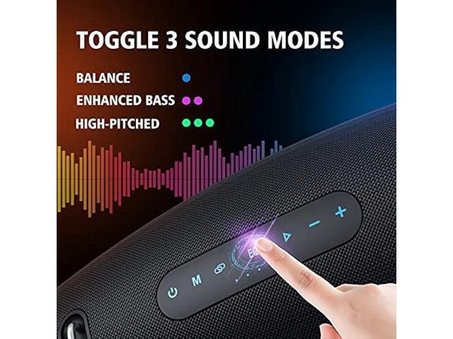 ZEALOT Bluetooth Speakers, 75W Portable Bluetooth Speakers with Subwoofer,Speakers Bluetooth Wireless IPX6 Waterproof,40H Play,Deep...