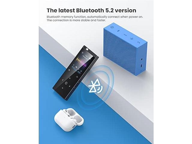 128GB MP3 Player, DODOSOUL Music Player with Bluetooth 5.2, Shuffle, Single Loop, FM Radio, Built-in HD Speaker, Voice Recorder, Mini Design, HiFi...