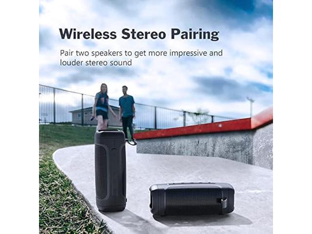 DOSS Bluetooth Speaker, Portable Wireless Bluetooth Speaker with 24W Powerful Sound, Rich Bass, IPX6 Waterproof, Wireless Stereo Pairing, 20H...