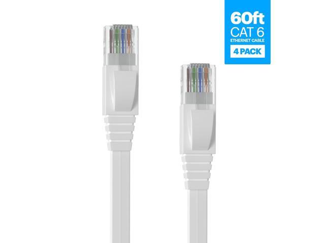 Amcrest CAT6E 4K-Rated Video POE Ethernet Cable 60ft Internet High Speed Network Cable for PoE Security IP Cameras, Smart TV, PS4, Xbox One,...