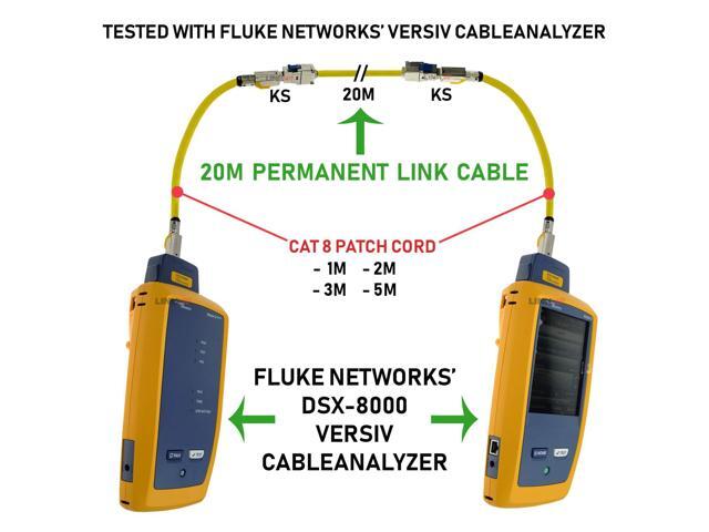 LINKUP Cat 8 Ethernet Cable Long Internet Cord High Speed LAN Connection RJ45 connectors Use with Cat 5/ Cat 6/ Cat 7 Optimal for Gaming