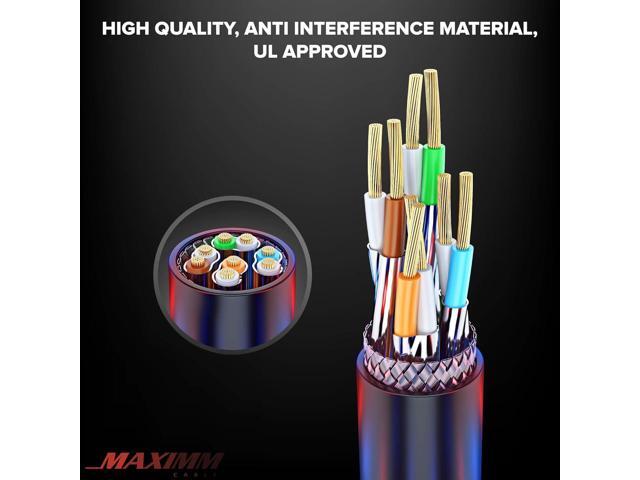 Cat 8 Ethernet Cable 75 ft, Ethernet Cable with Gold-Plated RJ45 Connector, Cat 8 Network Cable, LAN Internet Cable for Modems, Routers, Network...