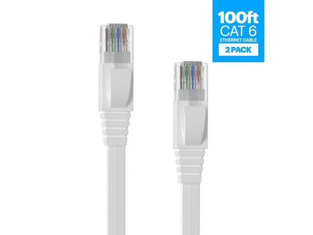 Amcrest CAT6E 4K-Rated Video POE Ethernet Cable 100ft Internet High Speed Network Cable for PoE Security IP Cameras, Smart TV, PS4, Xbox One,...