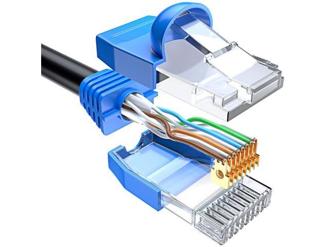 Maximm Cat 6 Ethernet Cable 25 Ft, 100% Pure Copper, Cat6 Cable LAN Cable, Internet Cable and Network Cable - UTP (Black)