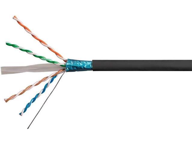 Monoprice Cat6A Ethernet Bulk Cable - Network Internet Cord - Solid, 550Mhz, FTP, CMR, Riser Rated, Pure Bare Copper Wire, 10G, 23AWG, No Logo,...