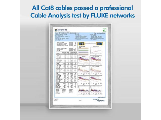 Cat 8 Ethernet Cable 50 ft,High Speed Internet Network Cable with Gold Plated RJ45 Connector,Outdoor and Indoor Professional Lan Cable,Heavy Duty...