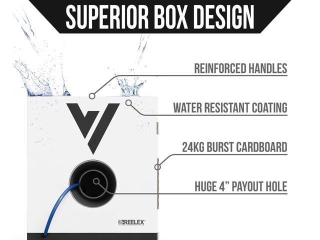 Voltive Cat6 Riser (CMR), 1000ft, Blue - Solid Bare Copper Bulk Ethernet Cable - UTP - 600MHz - UL Certified & ETL Verified