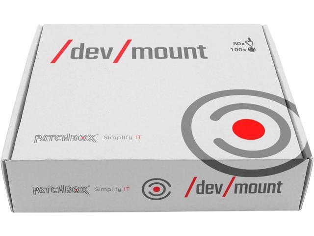 PATCHBOX/dev/Mount - Toolless Installation Cage Nut Alternative Device Mount Screws for Patch Panels, Computer Cabinets, Servers, and Network Racks...