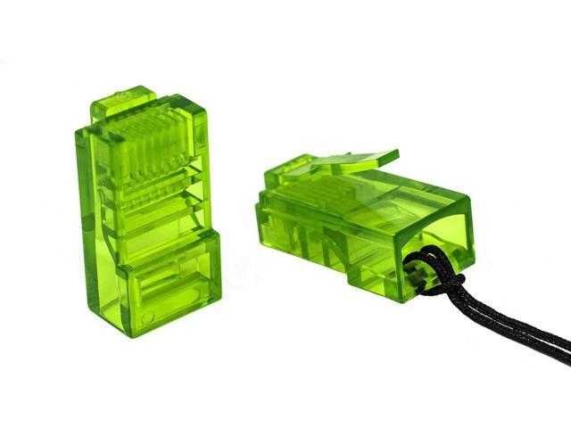 RJ45 Dust Cover and Label Device 50-Pack - Jack Tags Protect and Identify Router and Switch Interfaces, Patch Panels, RJ45 Keystone Wall Plate Cap