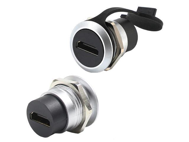 PENGLIN 2PCS HDMI Panel Mount Coupler, HDMI Panel Mount Pass Through Connector, Female to Female 4K Bulkhead Adapter, HDMI Extension 4K 30hz 3D and...