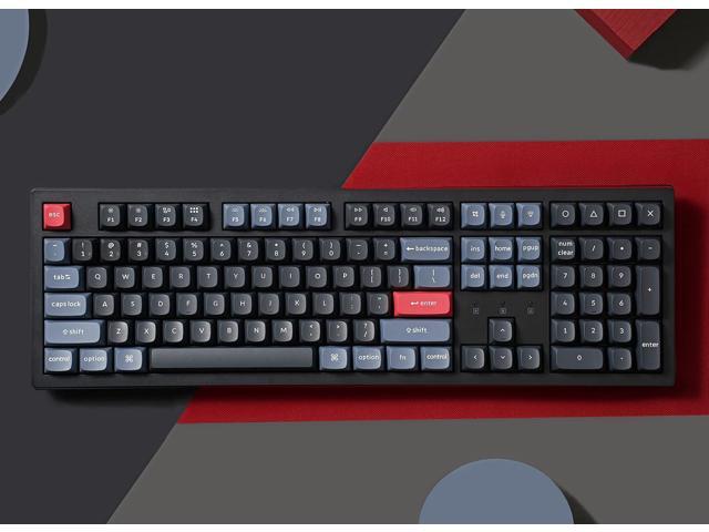 Keychron K10 Pro QMK/VIA Custom Wireless Mechanical Keyboard, Hot-Swappable Full Size 108 Keys Programmable White LED Backlit Brown Switch,...