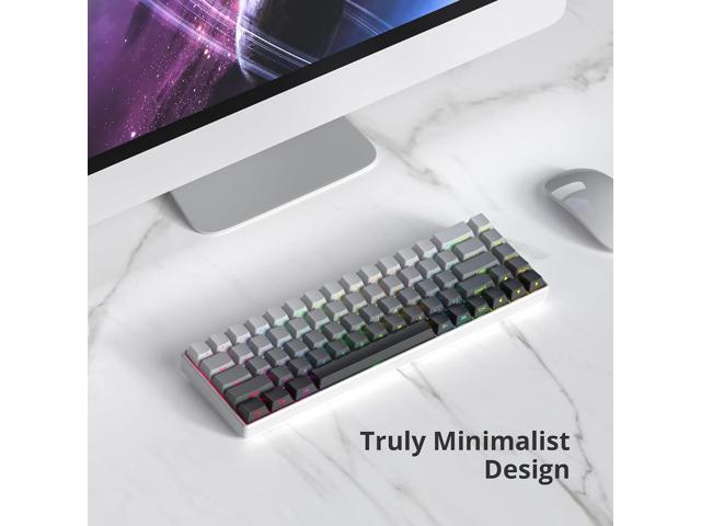Guffercty kred Gradient PBT Key caps for Mechanical Keyboards, 135-keys Custom Minimalist Side Printed Double Shot Keycaps with Cherry Profile for...