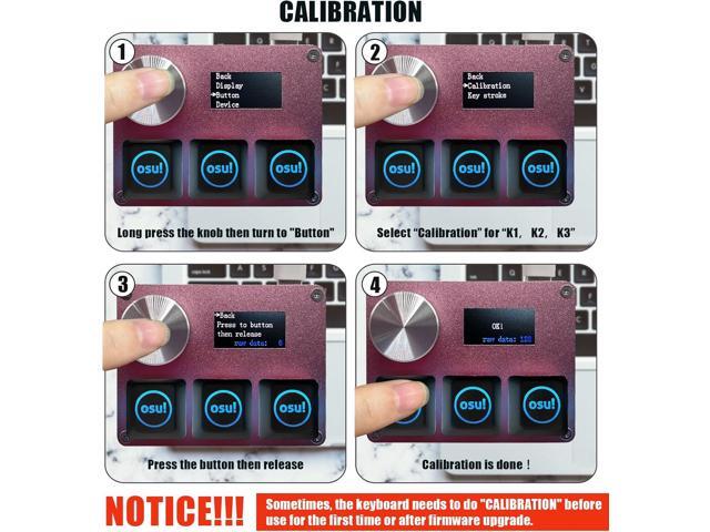 SayoDevice O3C OSU Keyboard Rapid Trigger Hall Switches Magnetic Linear Switches Keyboard with Knob and Screen,Copy Paste,Shotcut,Macro Hotswap...