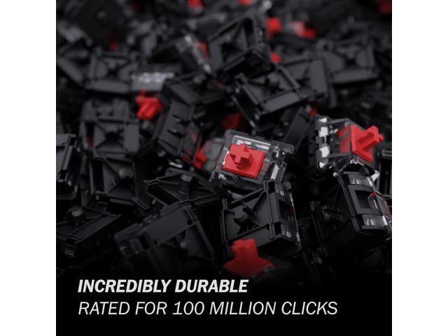 Gateron KS-15 Optical Switches for MX Mechanical Gaming Keyboard 45g Force Linear Clear Top RGB Switches for Backlit Keyboard (65 PCS, Red)