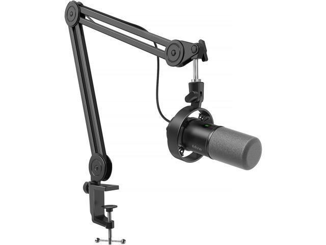 FIFINE Dynamic Podcast Microphone Set with Boom Arm Stand, Studio XLR/USB Microphone for Recording Vocal Streaming, Metal Mic with Mute Tap,...