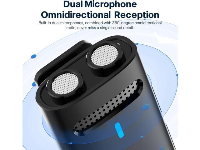 Wireless Lavalier Microphone System - M31 Lapel Microphone with Charging Case, Support Android and iOS Devices, 20H Working Time, 200Ft Transmission