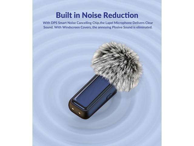 Wireless USB Microphone for PC Laptop iPhone 16/15 Android Phone - Noise Canceling Lapel Lavalier Mic with 24H Charging Case for Video Recording...