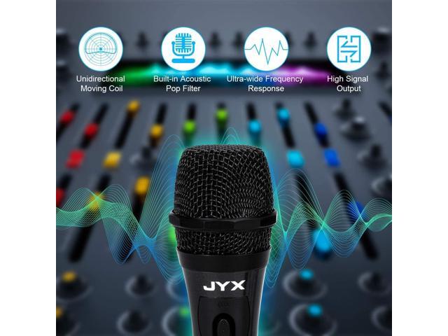 JYX Dynamic Vocal Microphone, Handheld Wired Microphone with ON/Off Switch, for Machine/Speaker/Amp/Mixer/PA System