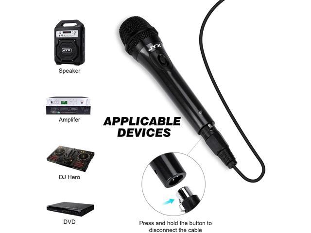 JYX Dynamic Vocal Microphone, Handheld Wired Microphone with ON/Off Switch, for Machine/Speaker/Amp/Mixer/PA System