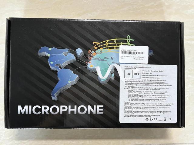 Wireless Microphone,Rechargeable Wireless Dual Microphone,Dual Handheld Dynamic Wireless Mic for Singing, Wedding, DJ, Party, Speech, Church,...