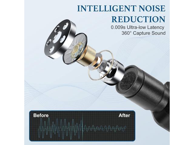 2Pcs Wireless Microphone for iPhone iPad, Plug-Play Wireless Lavalier Microphone for Video Recording, TikTok, YouTube, Vloggers, Auto-Sync Noise...