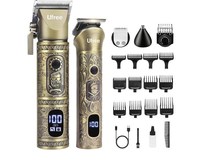 Ufree Professional Hair Clippers for Men, 3 in 1 Mens Beard Trimmer, Shavers for Men, Electric Razor, Nose Hair Trimmer, Cordless Barber Clippers,...