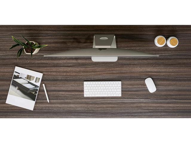 Kaboon Universal Tabletop 55'x27.5', Solid One-Piece Melamine Table Top, Double Desk L-Desk DIY, Home and Office Countertop,Eucalyptus