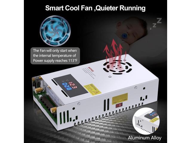 IMAYCC Adjustable Power Supply with LED Display - 110V AC to 24V DC Converter 480W 20A