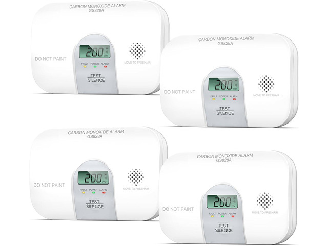 Siterwell Travel Carbon Monoxide Detector, 7 Year Product Life Carbon Monoxide Detectors with LCD Digital Display and Sound Warning, ETL Listed,...