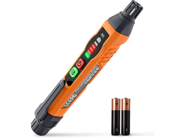 Natural Gas Detector, TopTes PT177 Gas Leak Detector with Audible & Visual Alarm, Portable Gas Sniffer to Locate Combustible Leak Sources Like...