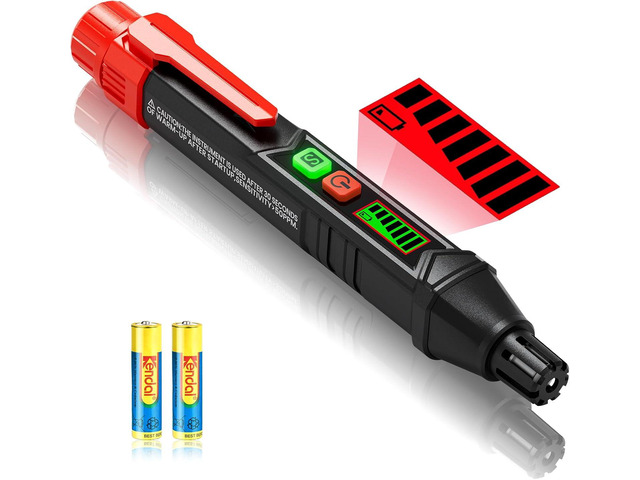 YOJOCK Natural Gas Leak Detector,Gas Leak Detector with Audible & Visual Alarm,Portable Gas Detector Sniffer to Locate Combustible Sources Like...