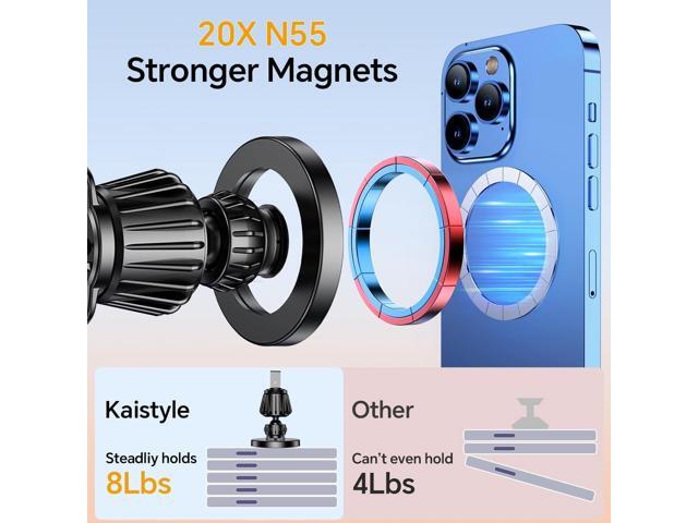 Kaistyle for Magsafe Car Mount20 Strong MagnetsMagnetic Phone Holder for Car Phone Holder Mount Dash360°Cell Phone Holders for Your Car Accessories...